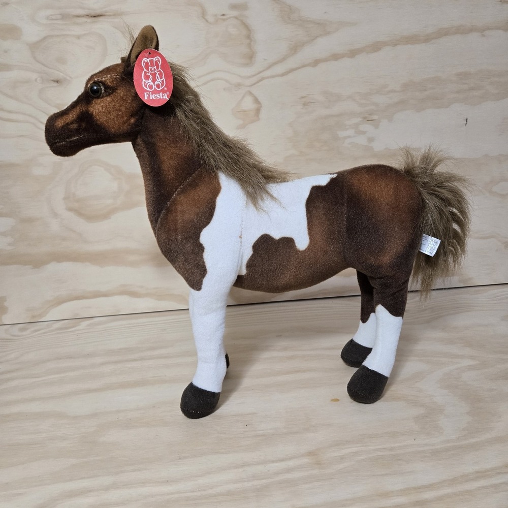 Fiesta 21" Standing Mustang Horse Plush Bendable Poseable Stuffed Animal New NWT